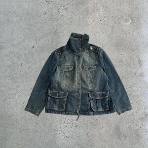 Y2K denim jacket // plus size
